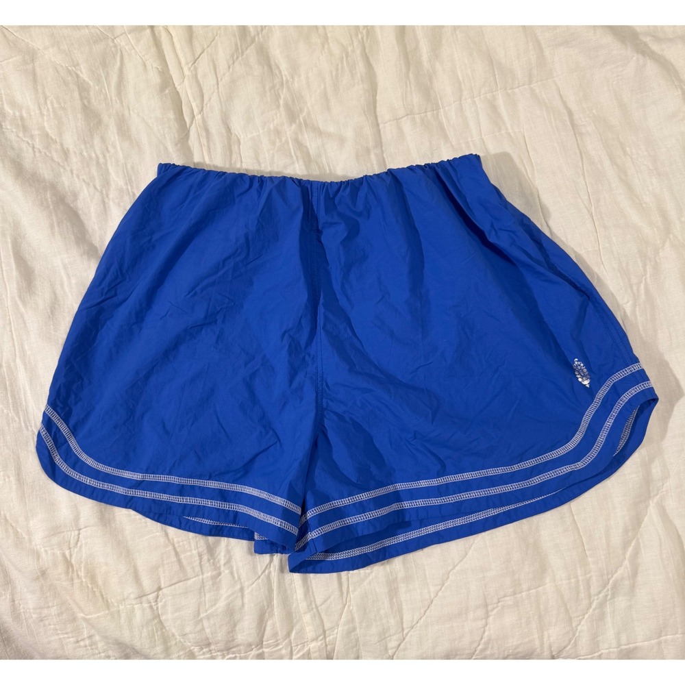Free People FP Movement Shorts Royal Blue White Small Lined Running Athletic